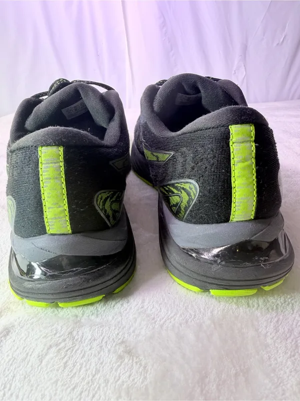 Asics Black Running Shoe with Neon Green Accents - Image 7