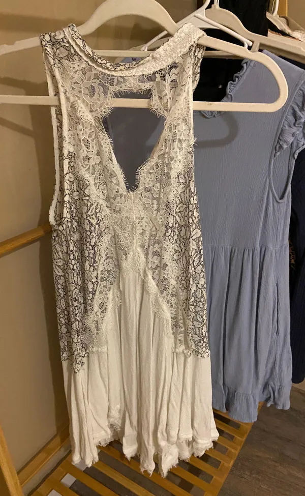 Free People White Mini Dress - Image 2