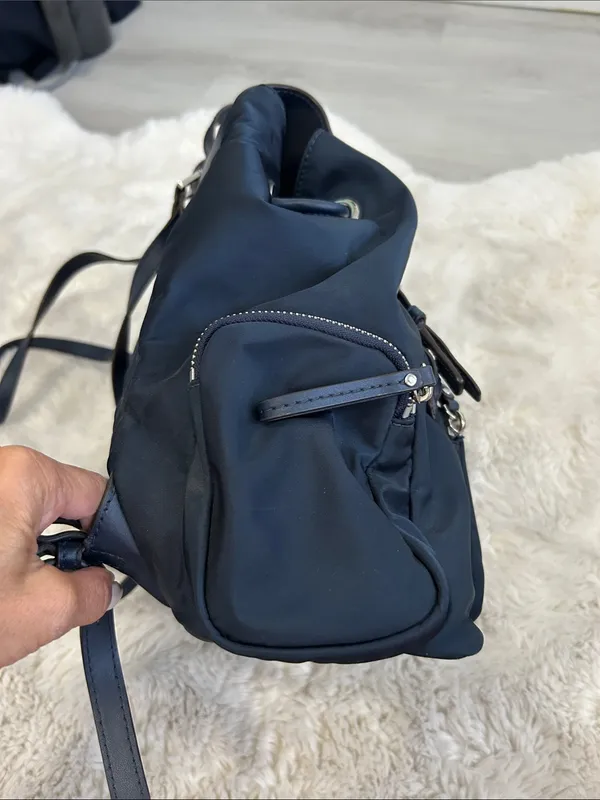 Michael Kors Abby Backpack Navy Nylon - Image 3