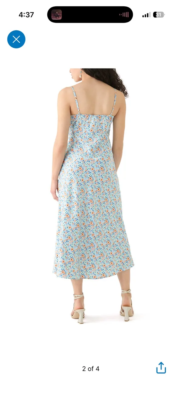 Belk Satin Floral Midi Dress - Image 2
