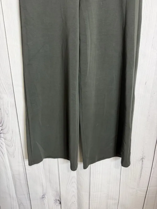 Spanx Air Essentials Wide Leg Pants Women's XL Dark Green Drawstring Lounge Soft - Image 3