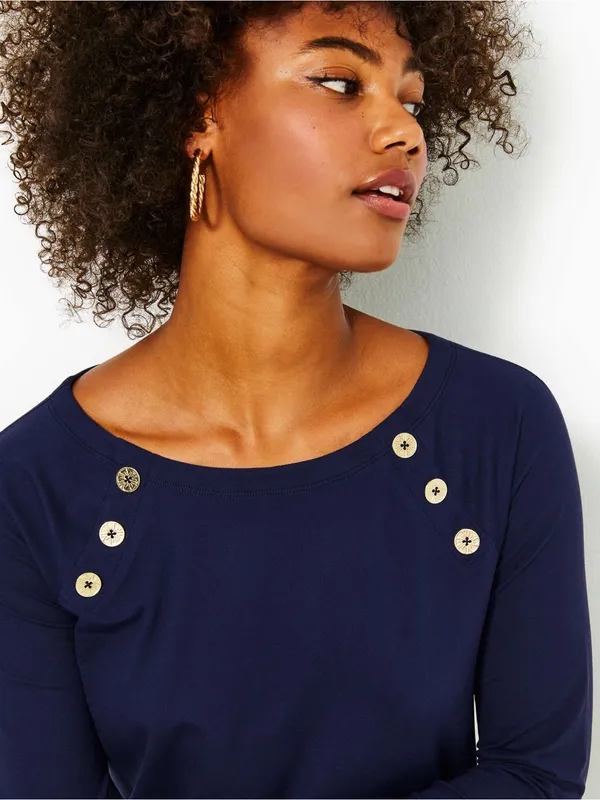 Lilly Pulitzer UPF 50+ Kaelin‎ Dress - True Navy - Image 3