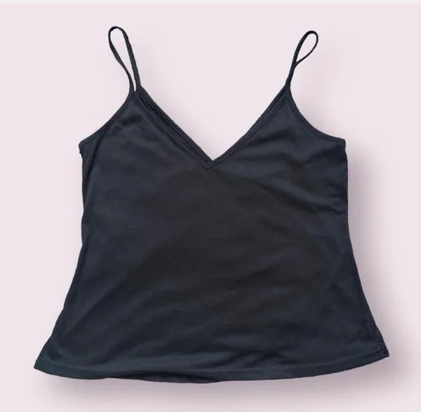 Fashion Bug Vintage Black Tank With Details Y2K - Image 2