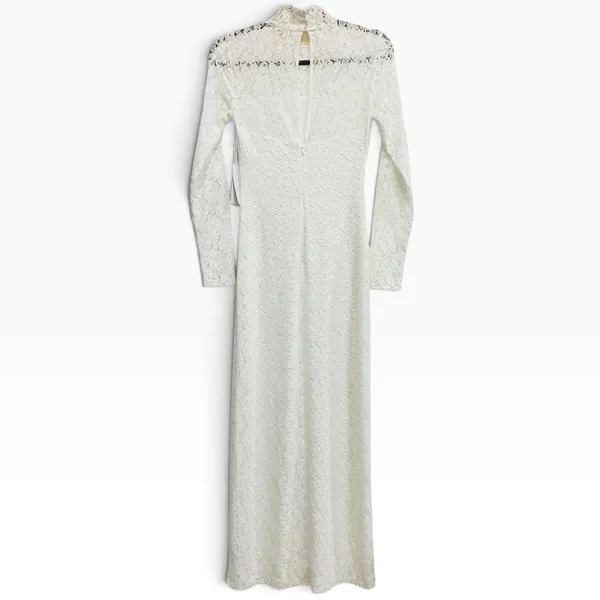 NWT Reformation Otrano Lace Maxi‎ Dress Ivory Mock Neck Long Sleeve Bridal XS 2 - Image 5