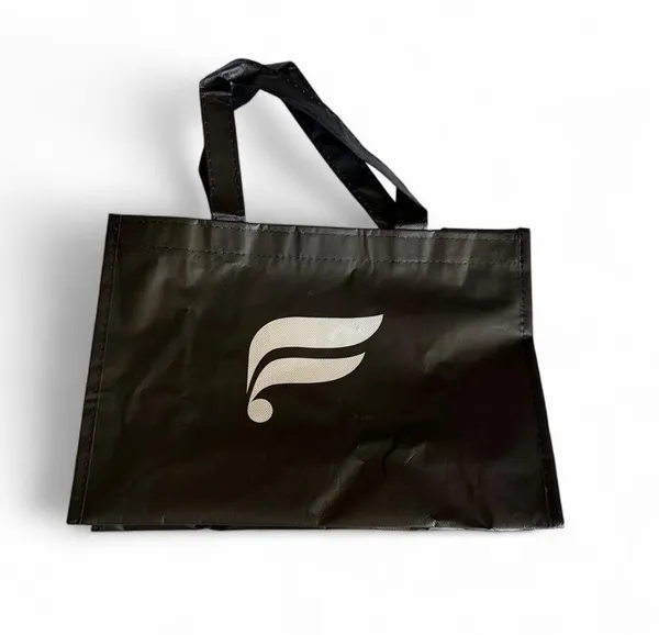 NWOT Fabletics Black Reusable Tote Gym Shopping Bag - Image 2
