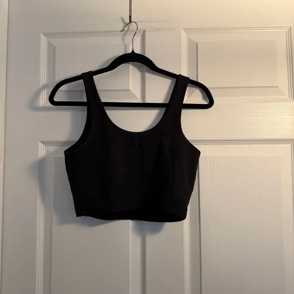 Liaison The Label Cropped Tank Top‎ Black Large Athleisure Gym Workout - Image 2
