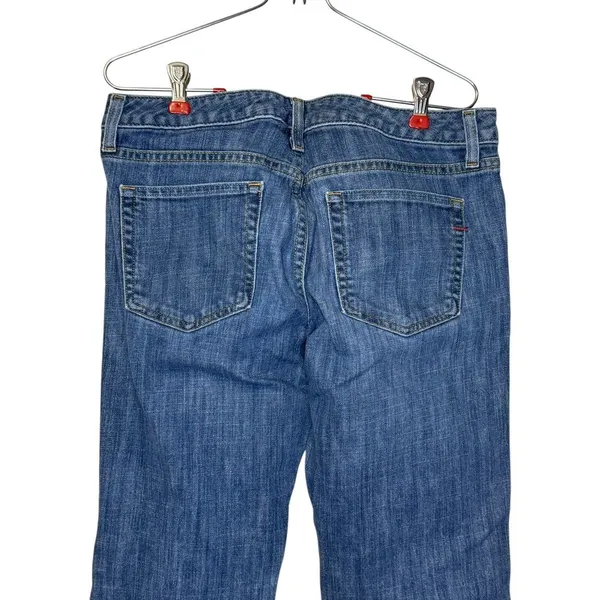 Gap Women's Jeans Flare Stretch Mid-Rise Medium Wash Denim Pants‎ Mexico Sz. 8R - Image 9