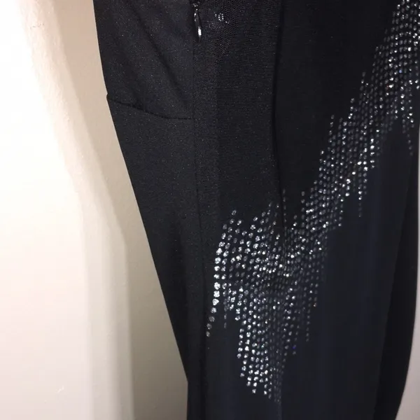 Morgan and Co. black and silver dress size 7/8 sparkly prom dress long m…​​ - Image 4