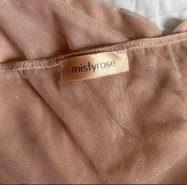 Pink ruched tie front cami top Size L - Image 5