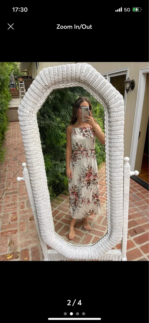 Beautiful variegated rope floral maxi dress - Image 2