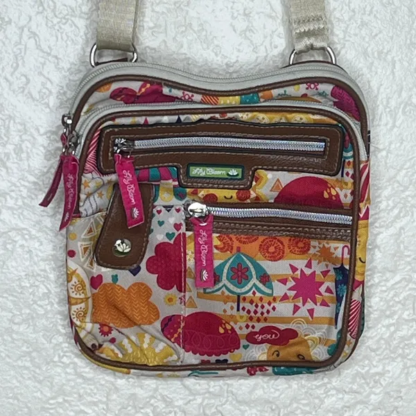 Lily Bloom Gigi Crossbody Graphic Purse Women Spring‎ Shower Zipper Bag - Image 2