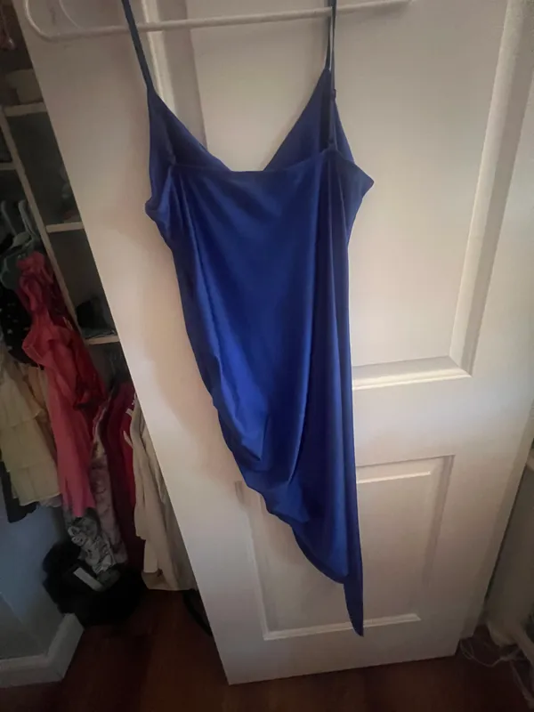 Windsor Blue asymmetrical slip dress - Image 3