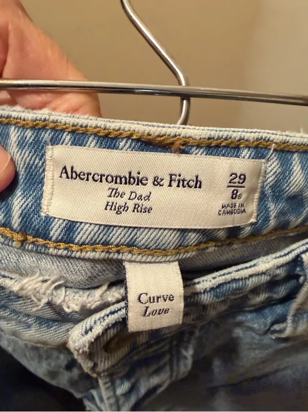 Abercrombie Dad High Rise Curve Love Jeans Women’s 8S - Image 4