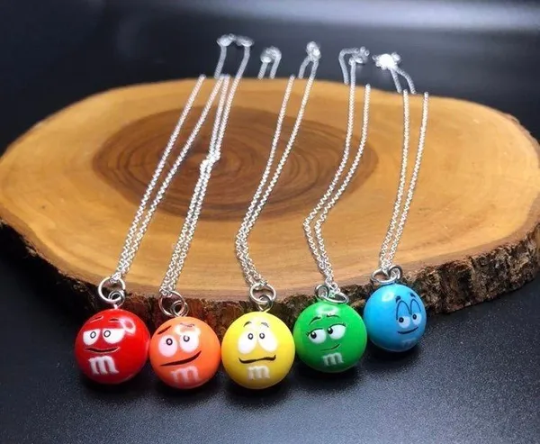Orange M&M Necklace - Image 2