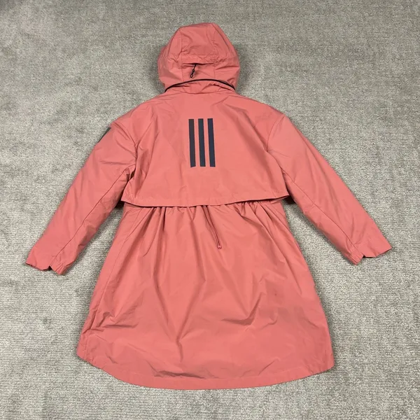 Adidas MyShelter Parka Rain.RDY Womens Large Jacket 4 In 1 Coat Hazy Rose Pink - Image 11