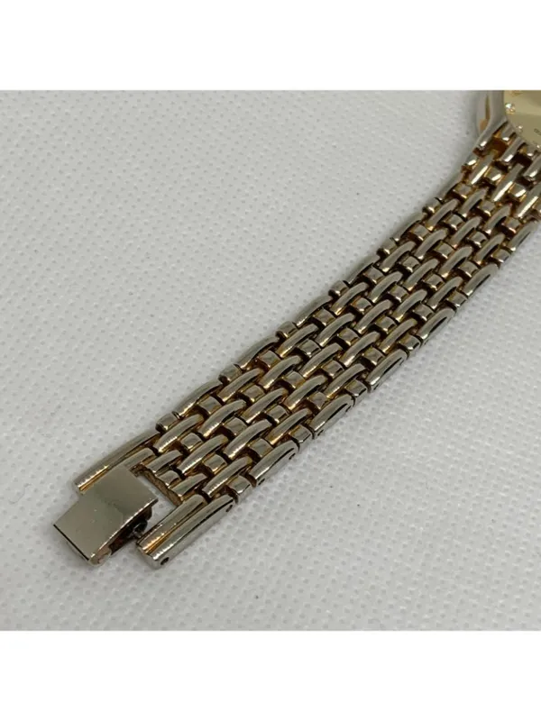Vintage PS Design women watch gold tone quartz 24mm links bracelet 7.3” running - Image 4