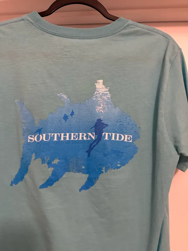 Southern Tide Teal T-Shirt - Image 4