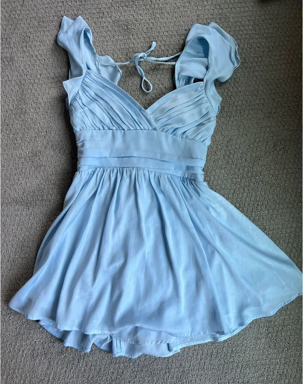 American Threads Light Blue Dress - Image 2