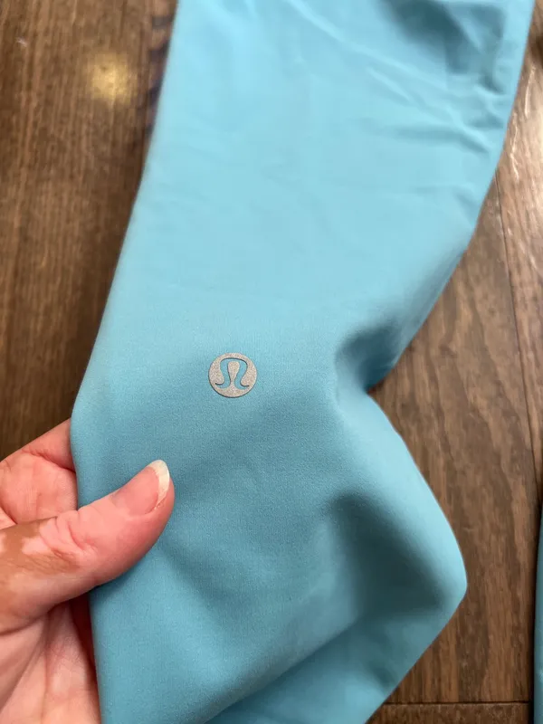 Lululemon Wunder Train High Rise Leggings Tights Light Blue Women’s Size 8 - Image 6