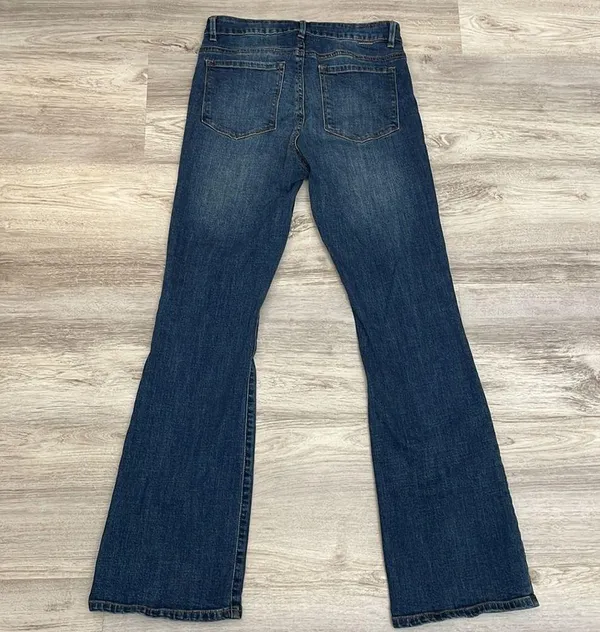 tractr Dark Wash Blue Wide Leg Women's Stretchy Jeans Size 4/27 - Image 6
