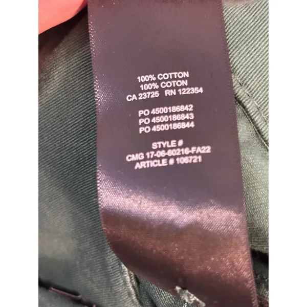 Aritzia Forest Green Cotton Cargo Pants Size M NWT ( sold out) - Image 5