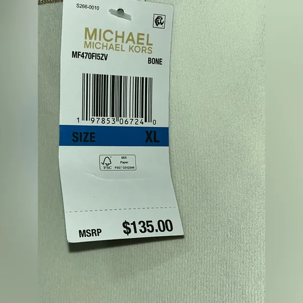 Michael Kors Cream and Gold Mini Skirt - Image 3