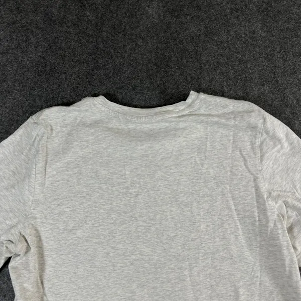 Lululemon Womens Light Gray Heather Short Sleeve Athletic Crew Neck Tee Top - Image 9