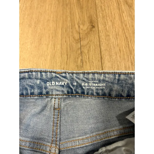 Old Navy OG Straight High Rise Light Wash Teagan Jeans Womens 10 Secret‎ Slim - Image 3