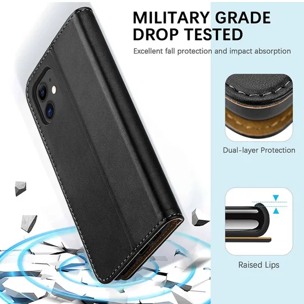 Apple iPhone 11 Mag flip Phone Case - Black - Image 2