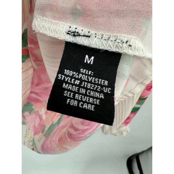 Vici Womens Sheer Floral Blouse‎ Sz M Boho Feminine Flowy Spring Lightweight - Image 7