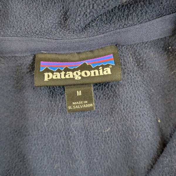 Patagonia Womens Micro D Quarter-Zip Fleece Pullover Navy Blue 26276 Size M - Image 5
