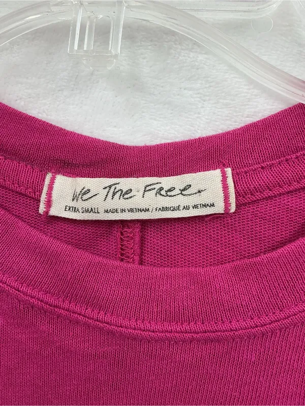 We The Free Hot Pink Boxy Short Sleeve Tee 1153 - Image 3