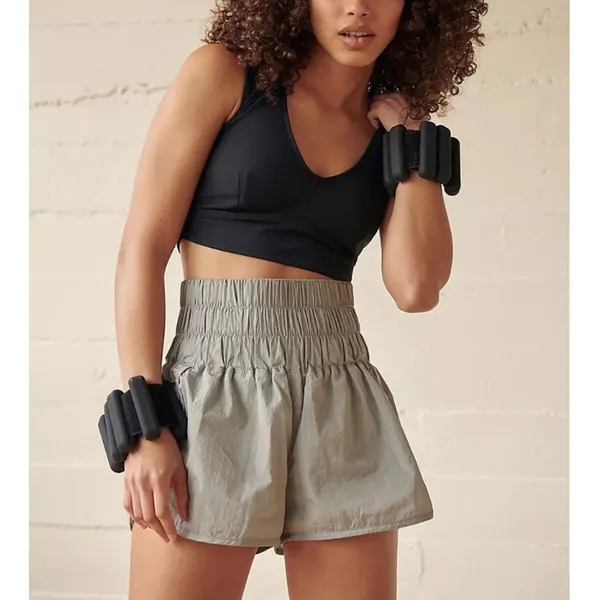 Free People movement way home arctic mist athletic shorts size small - Image 4
