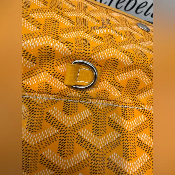 SOLD LOCALLY 🙌✨Goyard Orange/yellow Goyardine pouch Patterned Wallet - Image 13