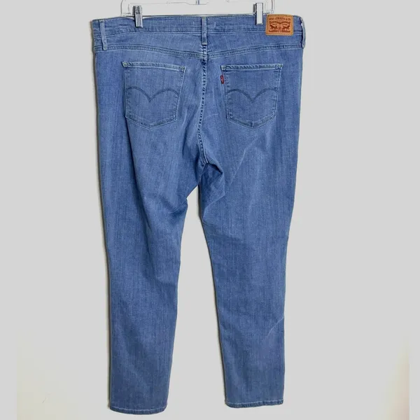 Levi's 311 Shaping Skinny Sz 34 Medium Wash Blue Stretch Denim Jeans Classic - Image 2