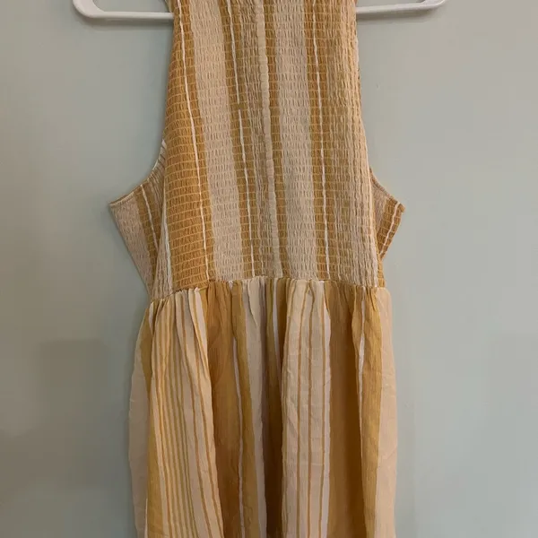 Torrid Yellow Stripe Button Smocked Tank Baby Doll - Image 5