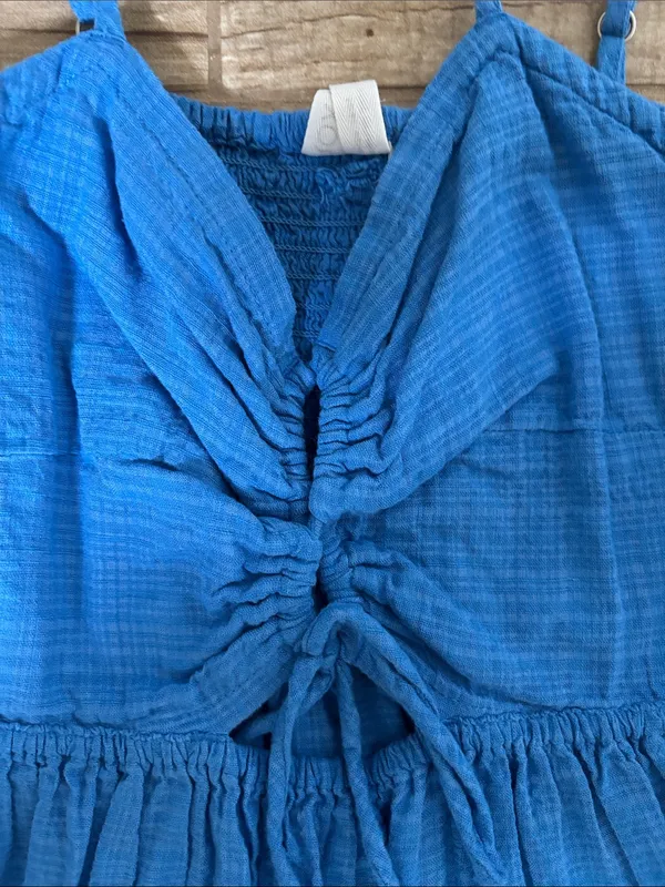 Roxy Blue Spaghetti-Strap Summer Dress - Image 2