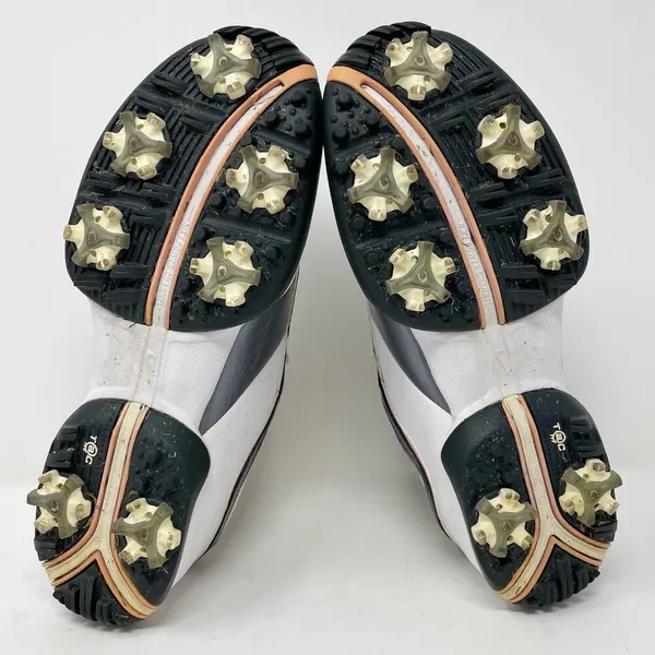 Nike White Pink Silver Leather Golf Shoes Womens Size 6 *READ* - Image 9