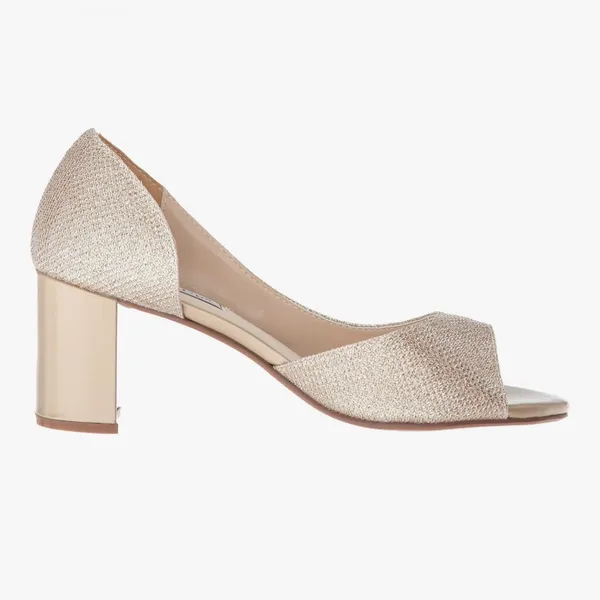 NEW Benjamin Walk Touch Ups Joy Pump Heel Wedding Shoes 7M Champagne $88 - Image 9