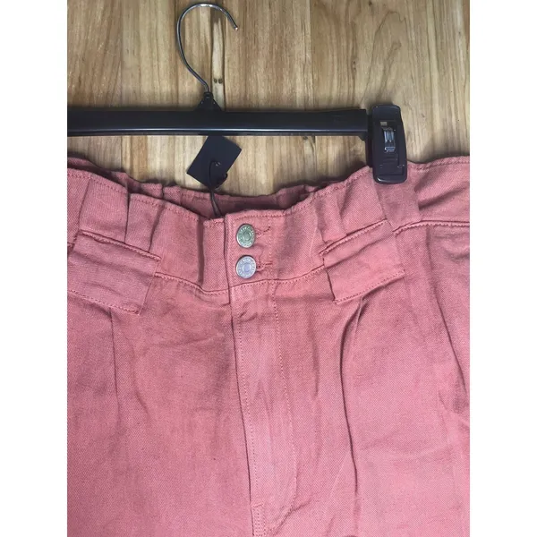 Veronica Beard Karter Paperbag Linen Blend Casual Crop Pants Mocha woman’s 12 - Image 6