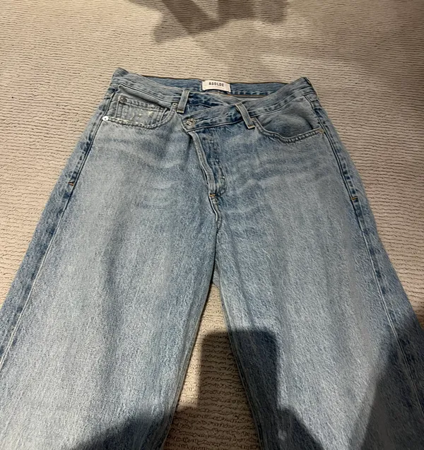 AGOLDE Criss Cross Straight Leg Jeans - Image 3
