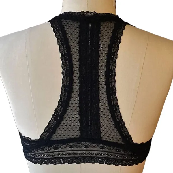 Black Lace Bralette by MAURICES Ladies Sexy Bra ~ Women's Size LARGE - Image 2