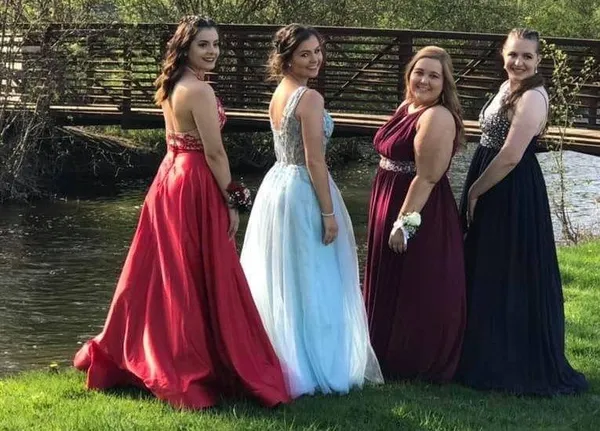 Blue Prom Dress Size 2 - Image 7