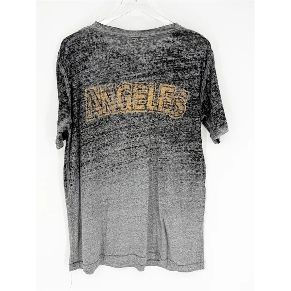 Free People Los Angeles Burnout Short Sleeve‎ Tee Women's Size S Grey Boho - Image 3