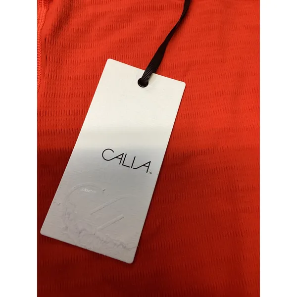 CALIA Focus Seamless Crop Tee‎ Fresh Red WAX15125 Womens XS NEW - Image 2
