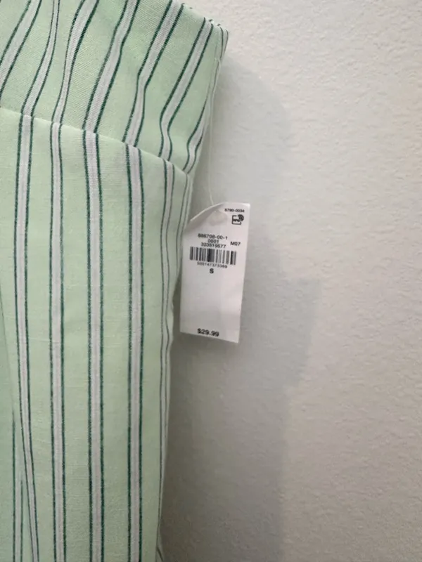 Old Navy Green Striped Dress - Image 3