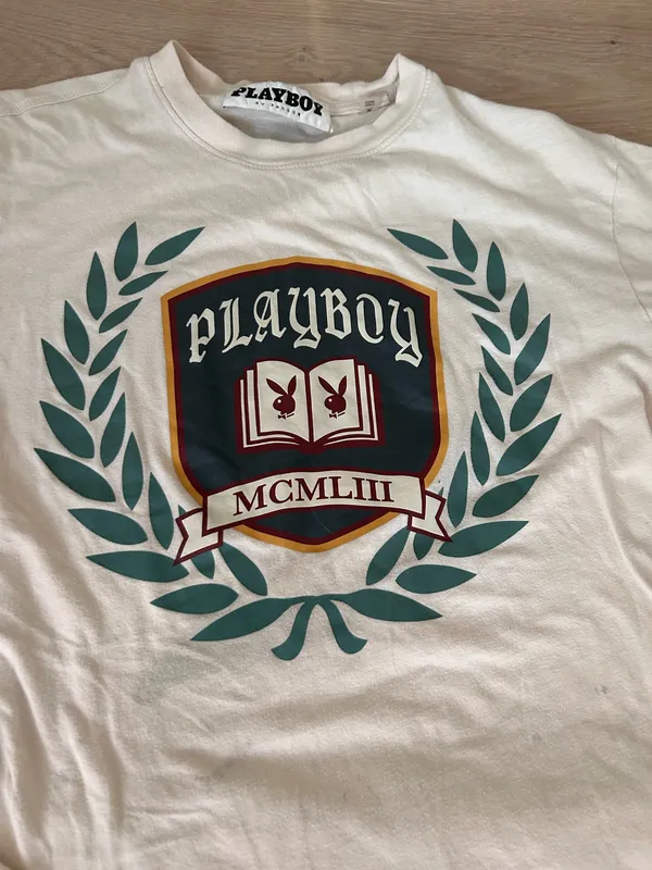 White Playboy T-Shirt - Image 2