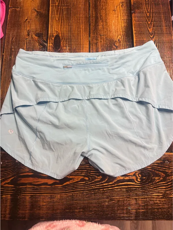 Blue teal lululemon shorts size 12 speed ups - Image 2