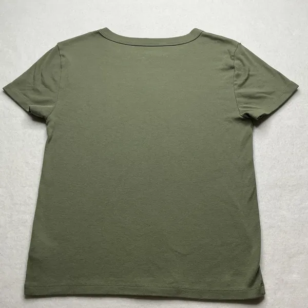 American Eagle Womens Olive Green Short Sleeve Crew Neck T-Shirt Size L - Image 2