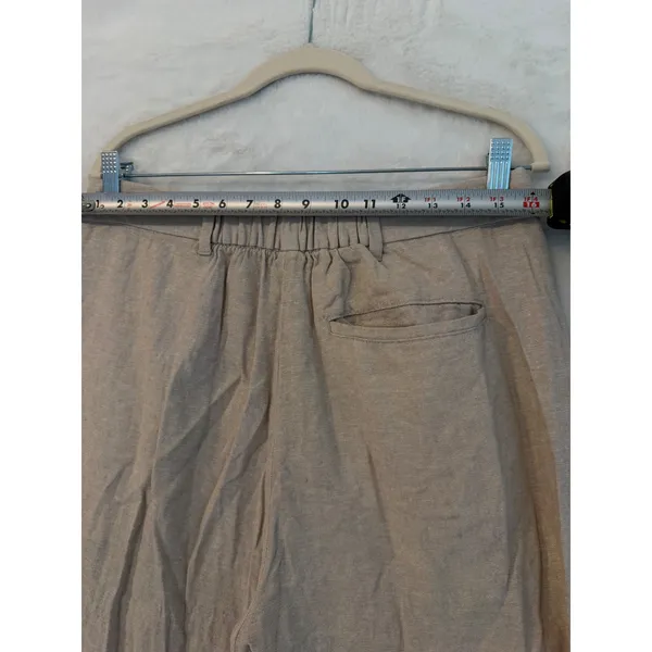 Old Navy Taylor Wide Leg Trouser Extra High Rise Linen Blend Pants Womens‎ M - Image 6